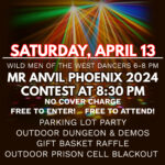 Mr Anvil Phoenix - Title Contest - Saturday Schedule